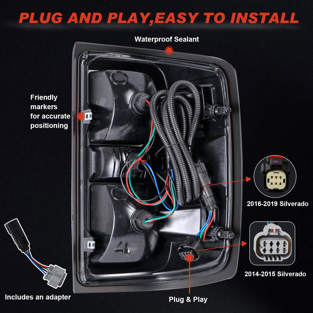 Lathsy rear harness and connector view for easy plug-and-play installation