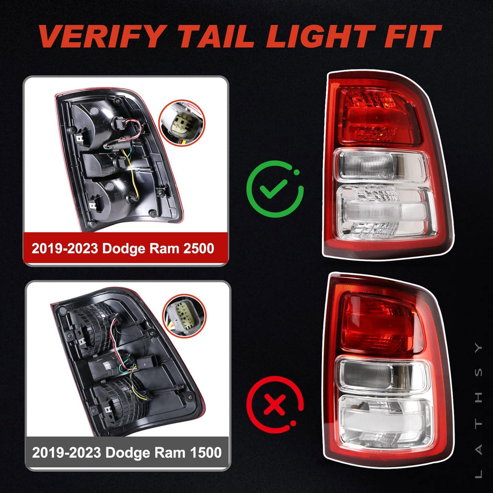 Lathsy tail light close-up lens texture showing clarity and durability