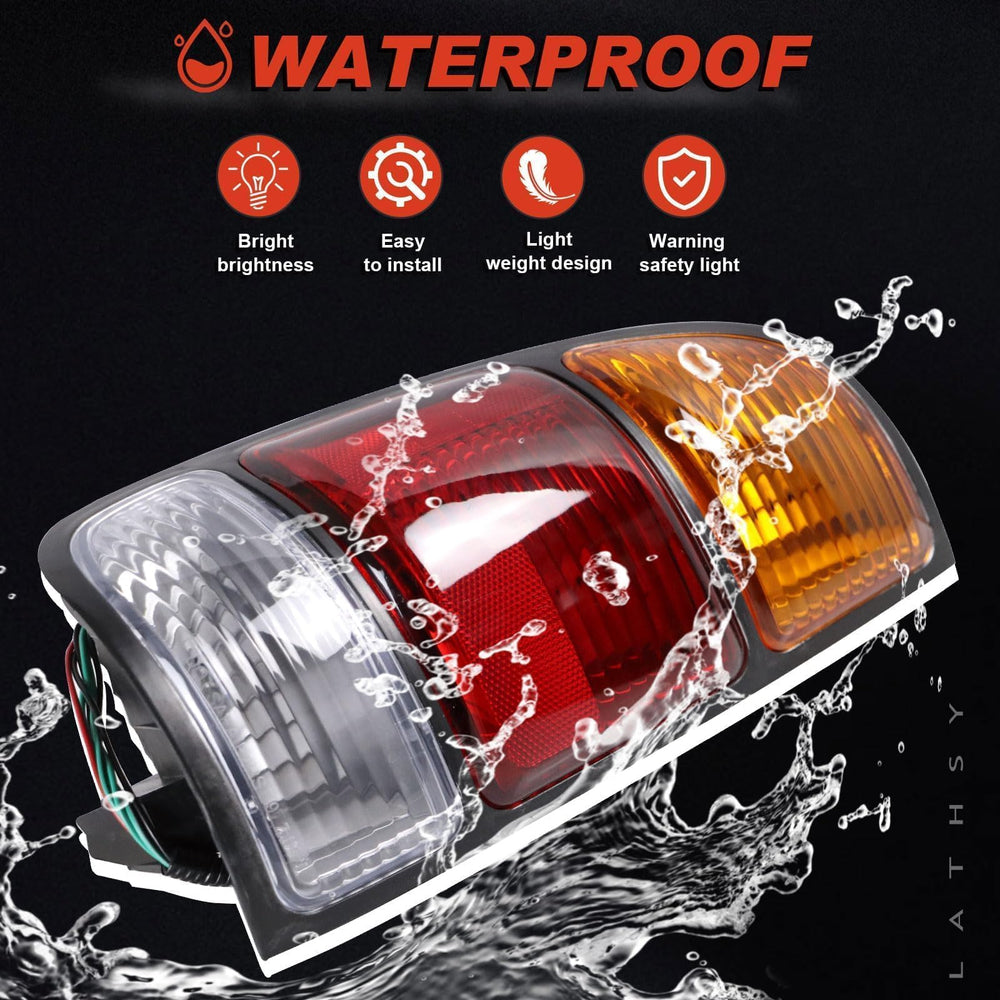 Lathsy tail light beside original unit showing upgrade and replacement benefit