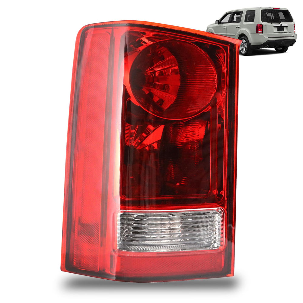 Lathsy driver-side tail light front view showing exact fit and clean lens benefit