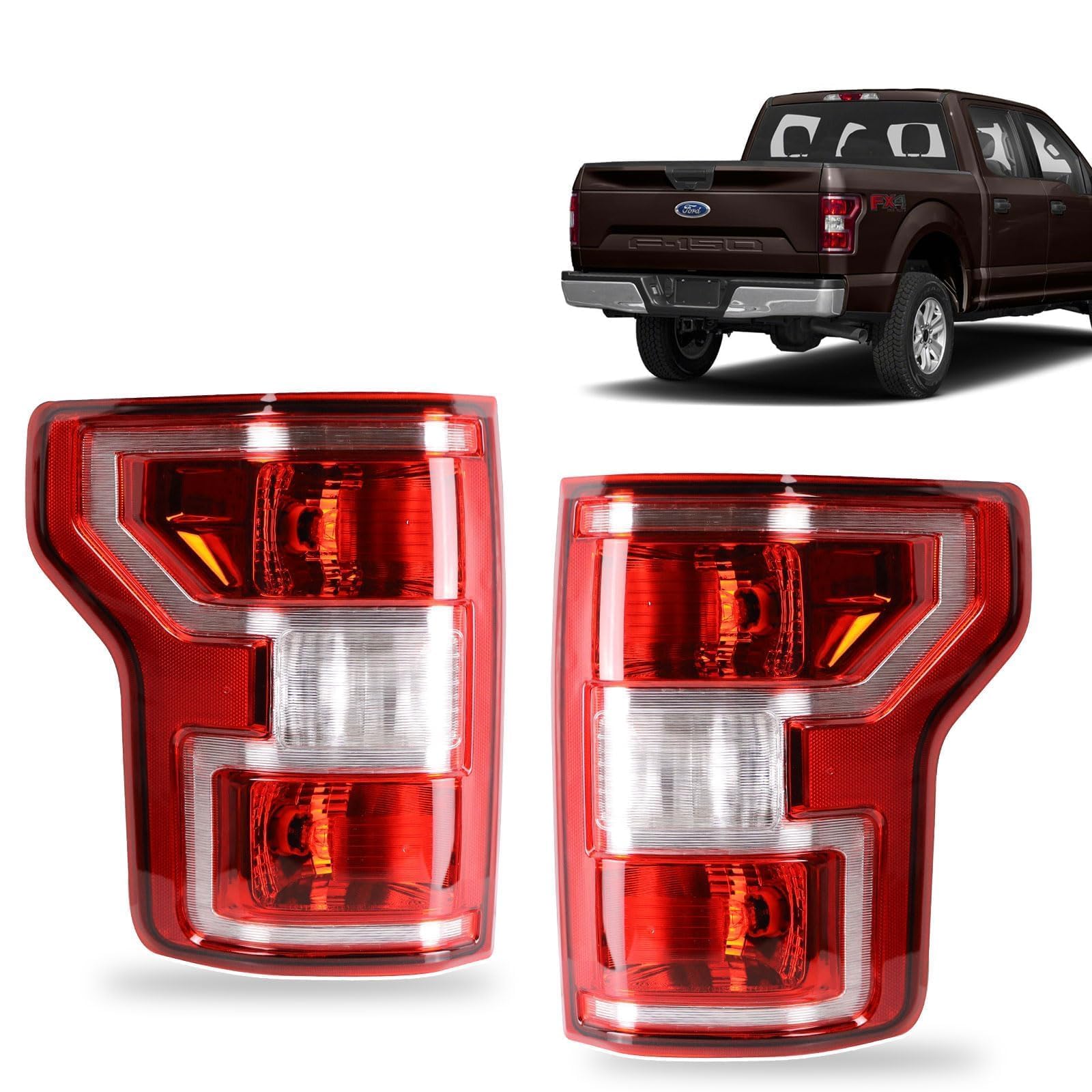 Lathsy front tail light assembly showing clean fit and upgraded look