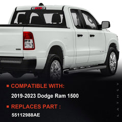 Lathsy tail light installed on Ram 1500 passenger side, demonstrates accurate fit