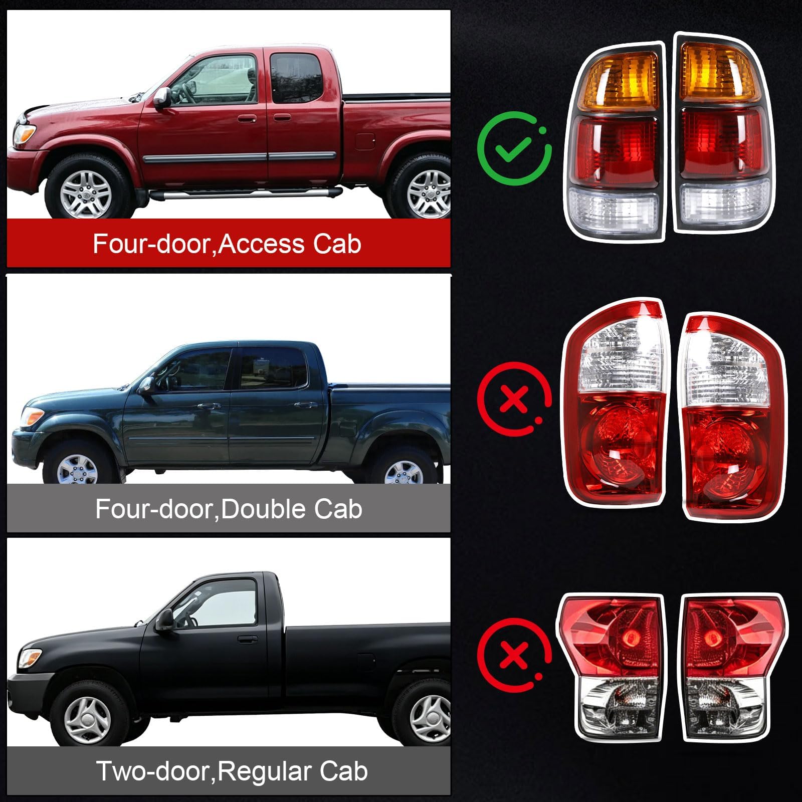 Lathsy tail light mounted on Toyota Tundra showing restored rear appearance benefit