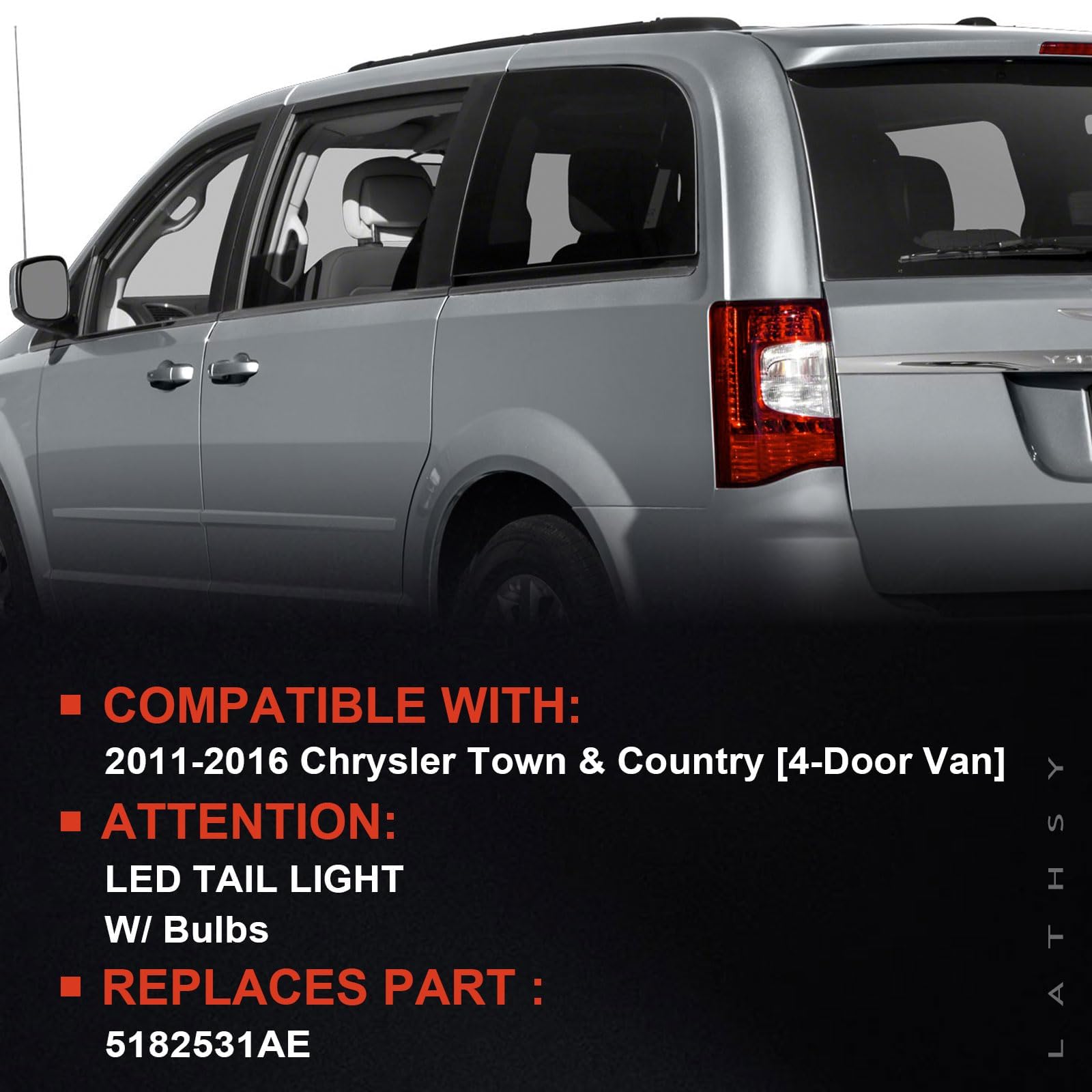 Lathsy rear housing of tail light with connector, enables easy hookup