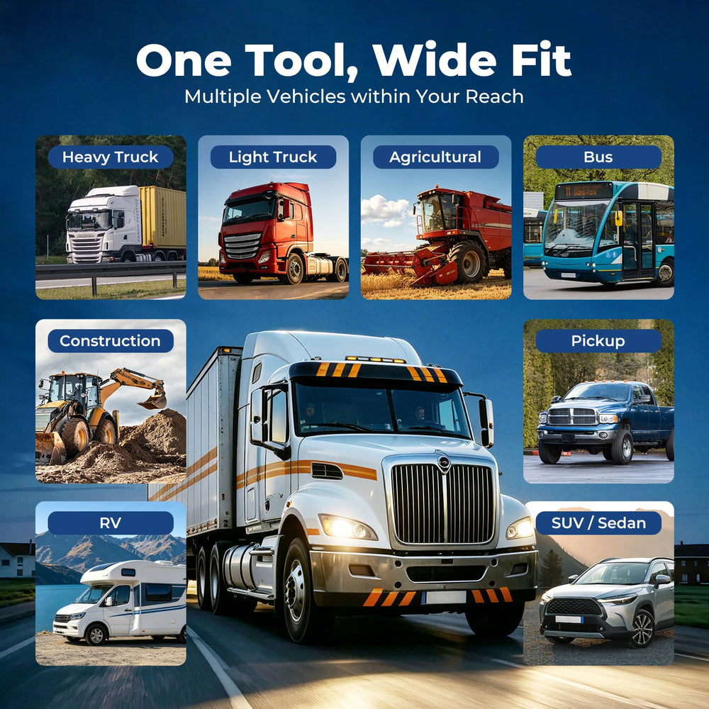LAUNCH CR HD V2 rear and size view, compact design that fits a toolbox