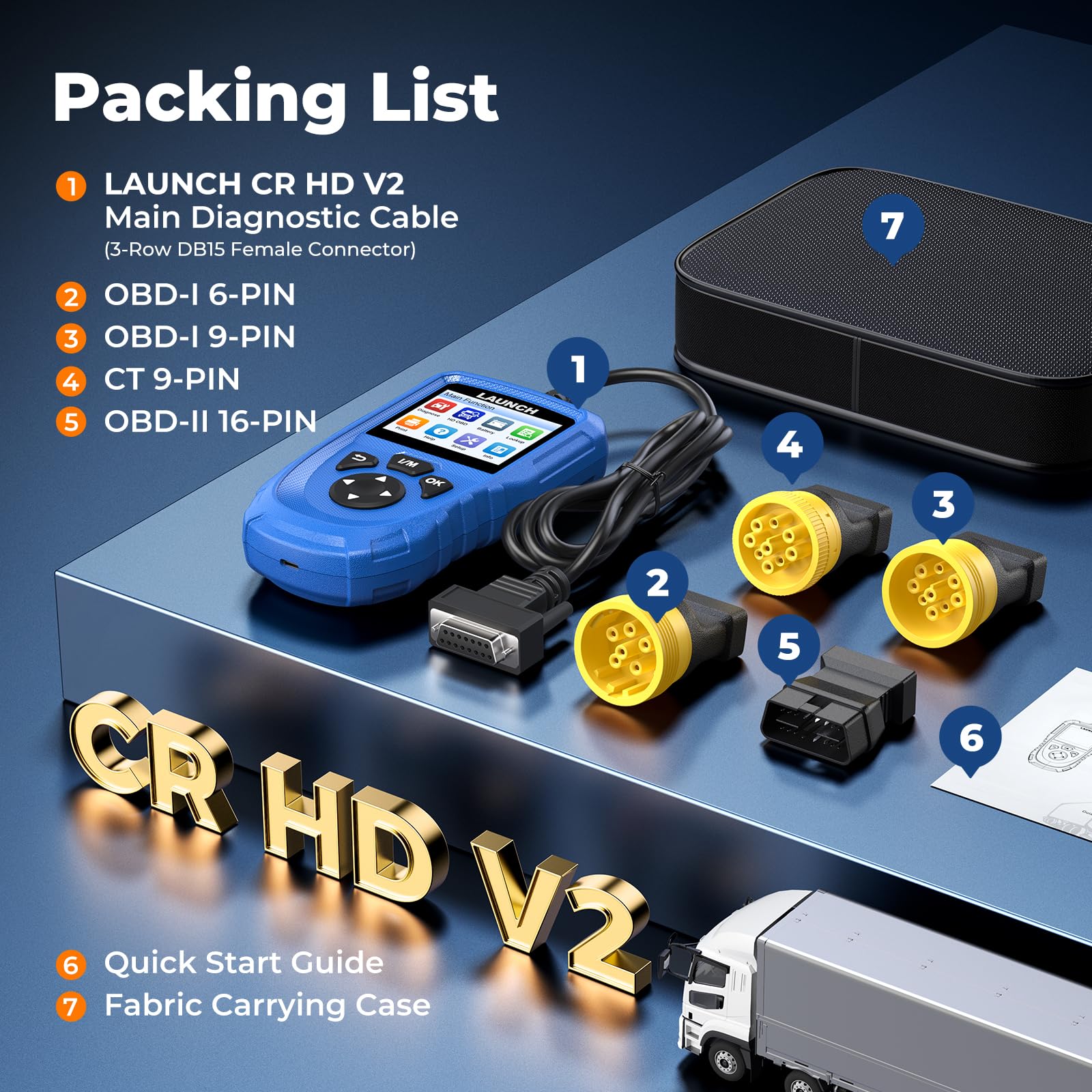 LAUNCH CR HD V2 printable diagnostic report screenshot for maintenance records