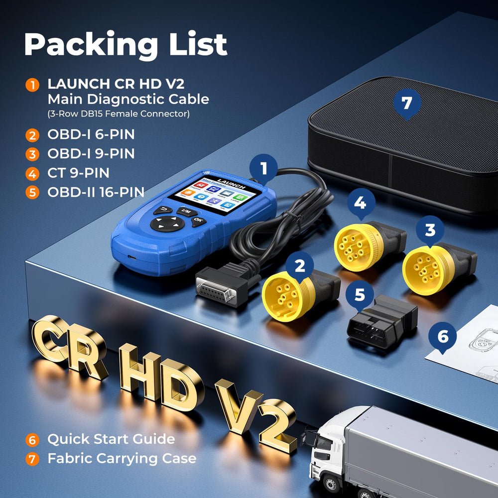 LAUNCH CR HD V2 printable diagnostic report screenshot for maintenance records