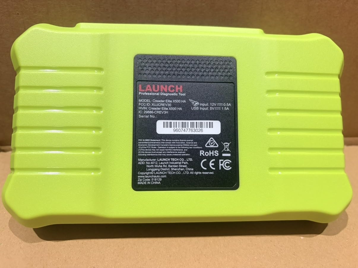 LAUNCH X500 with included cables and case showing full kit for immediate operation