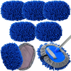 Layhit front view of five royal blue mitts showing value and coverage