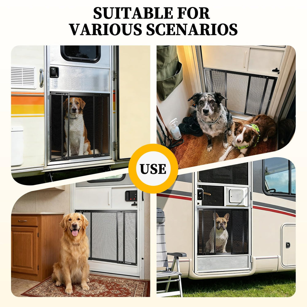 LCGAOYA lifestyle campsite entry scene protecting screen door while letting airflow
