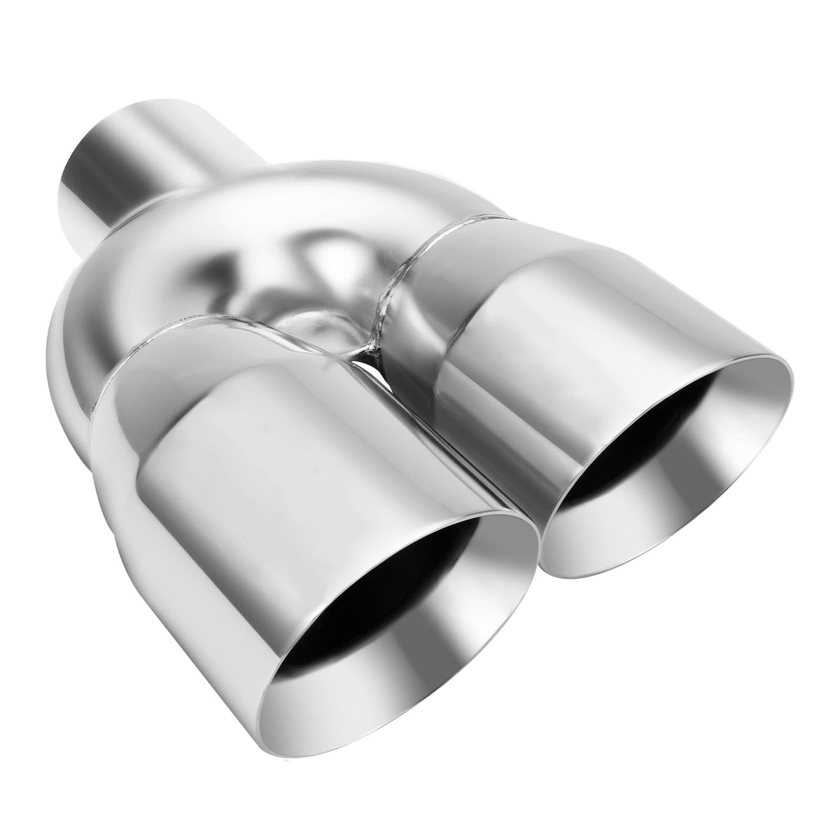 LCGP front view polished dual exhaust tip showing clean finish and visual upgrade