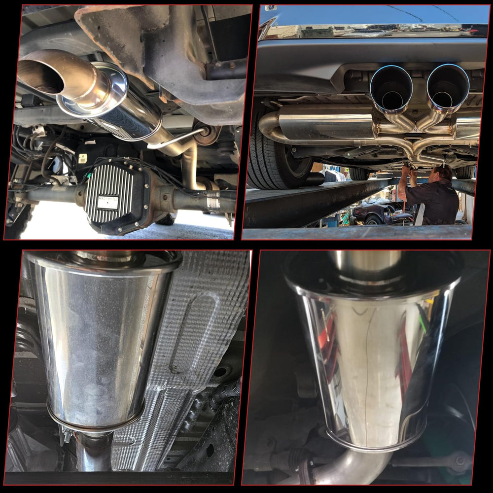 LCGP resonator lifestyle shot by road illustrating refined exhaust tone on drive