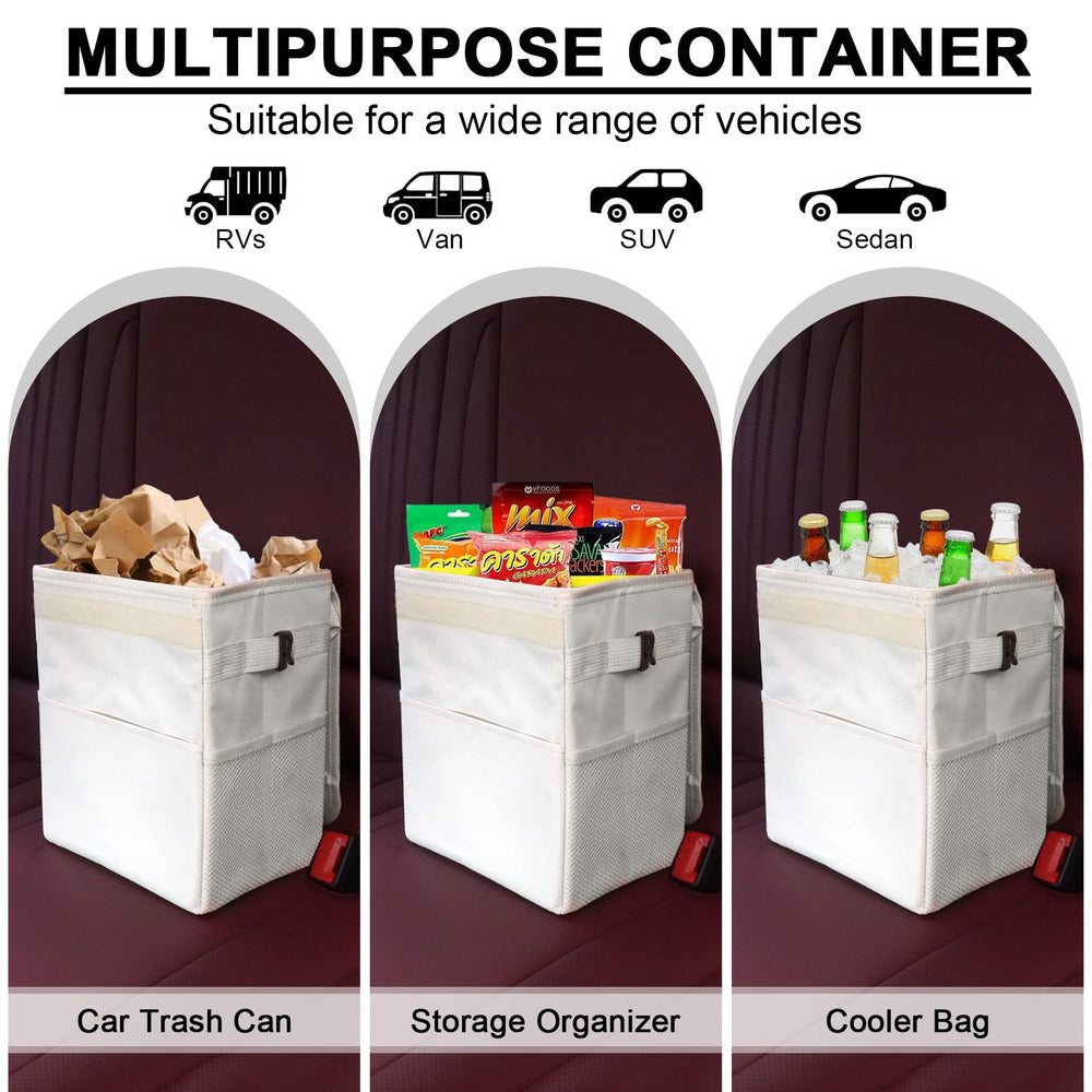 LCMWHOP next to cupholder for size scale showing compact fit and space-saving benefit