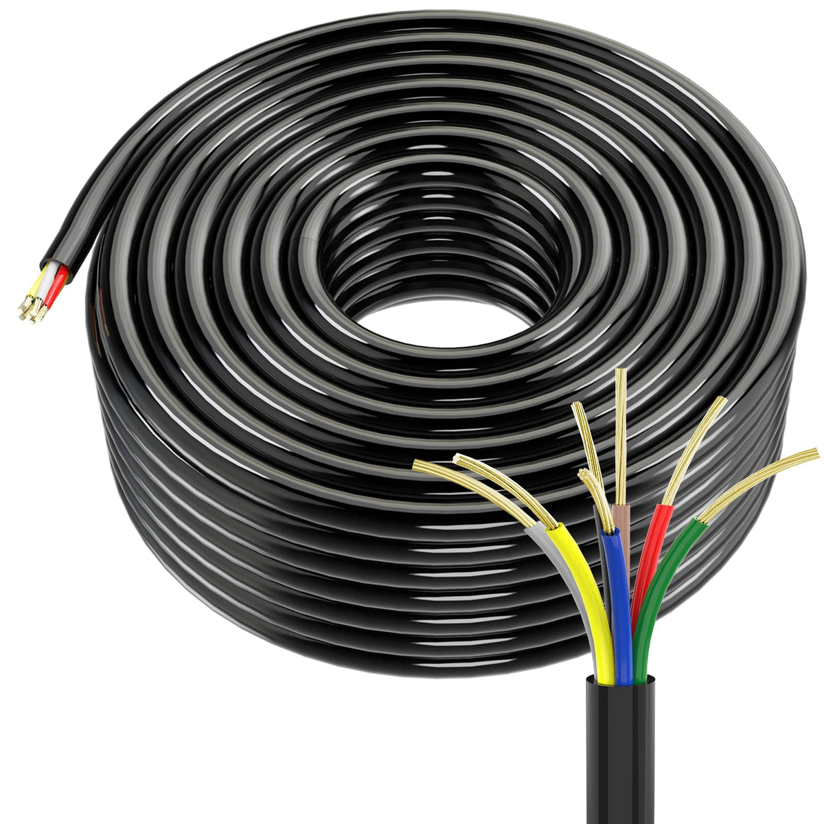 Lcrslitx spool front view showing full 100FT length and label, aiding project planning