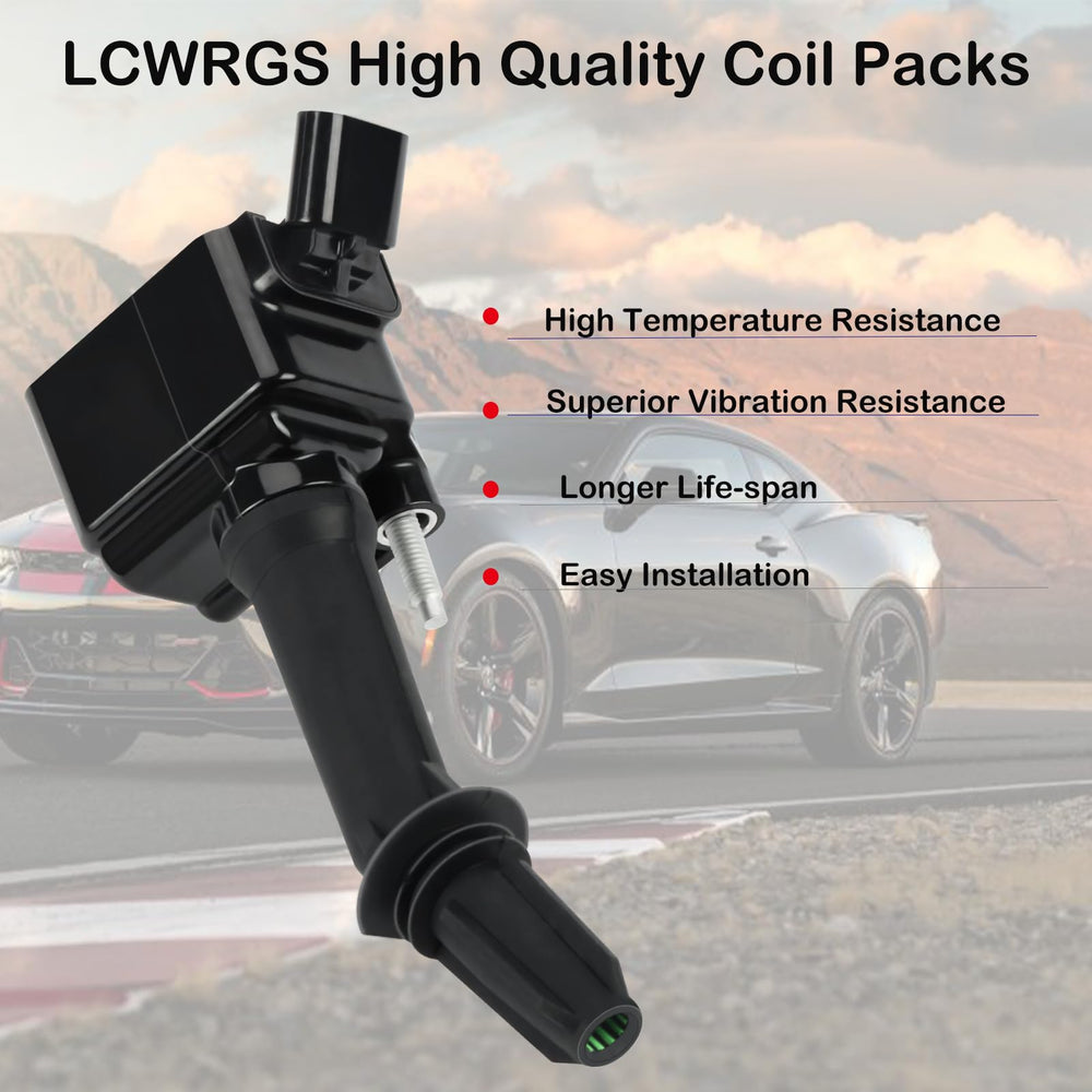 LCWRGS coil pack close-up of connector and boot for reliable electrical connection