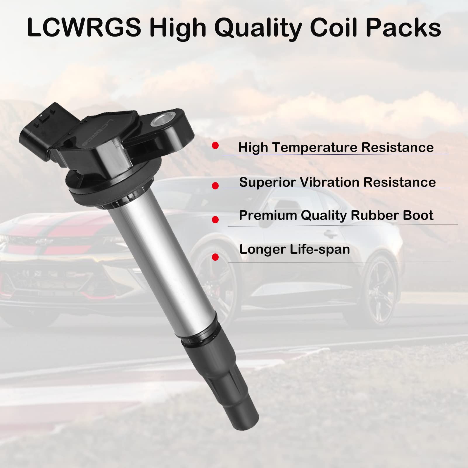 LCWRGS coil connector close-up highlighting durable plug design for secure electrical connection and improved reliability