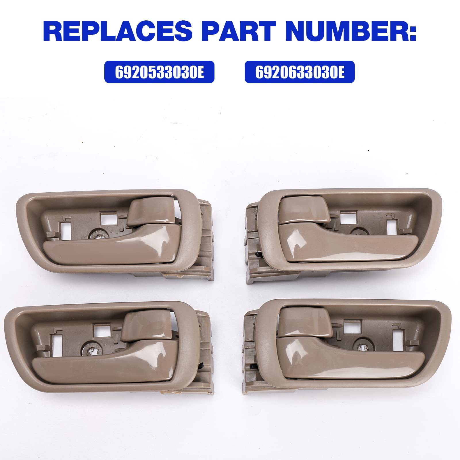 LCWRGS rear handle installed on Camry door, improves usability