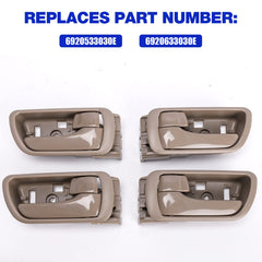 LCWRGS rear handle installed on Camry door, improves usability