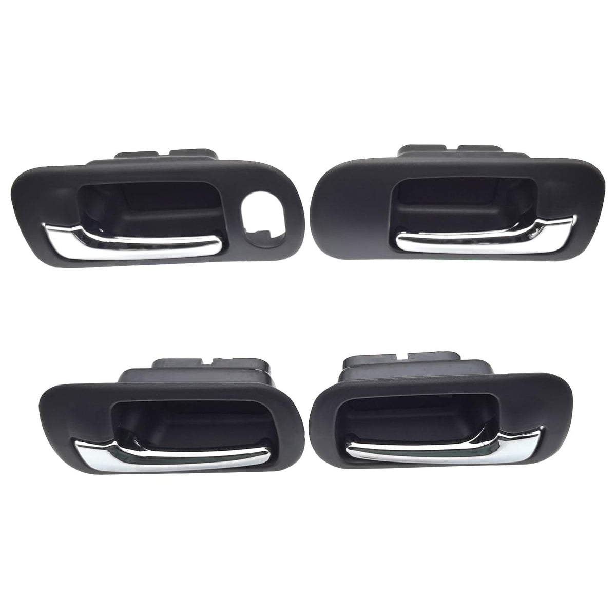 Lcyolada front door handle packaging showing complete 4-piece set and labels