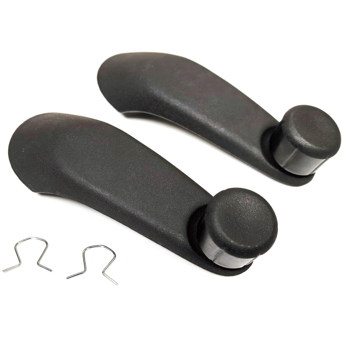 Lcyolada front view of black crank handles showing fit and finish benefit