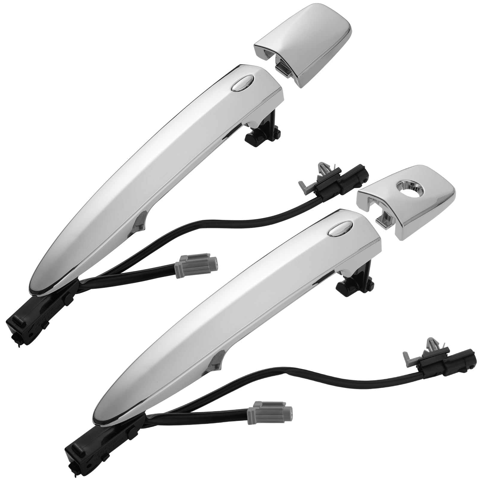 Lcyolada front packaging showing chrome handles and included parts for quick replacement