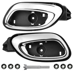 Lcyolada chrome front packaging showing both replacement handles and benefits of OEM fit