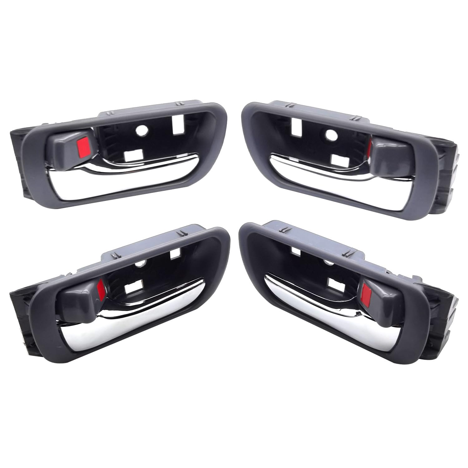 Lcyolada front packaging showing four gray handles and chrome levers - clear visual fit