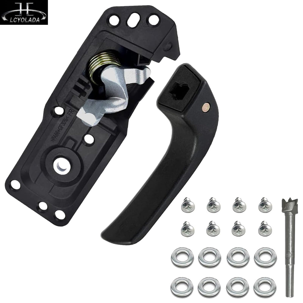 Lcyolada handle mounted in vehicle door demonstrating correct fit and smooth operation