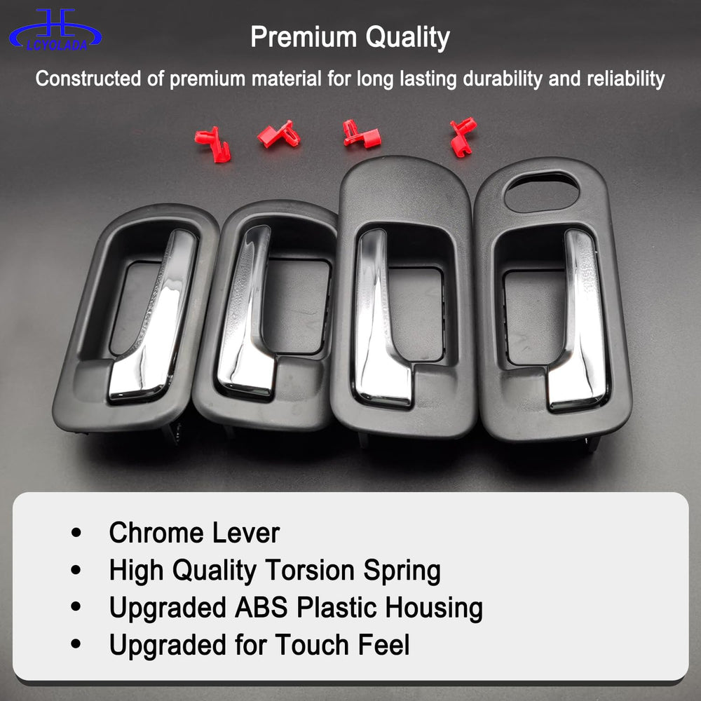 Lcyolada handle side profile demonstrating sturdy hard plastic construction benefit