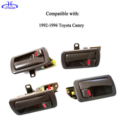 Lcyolada handles installed in a door demonstrating correct in-car fit