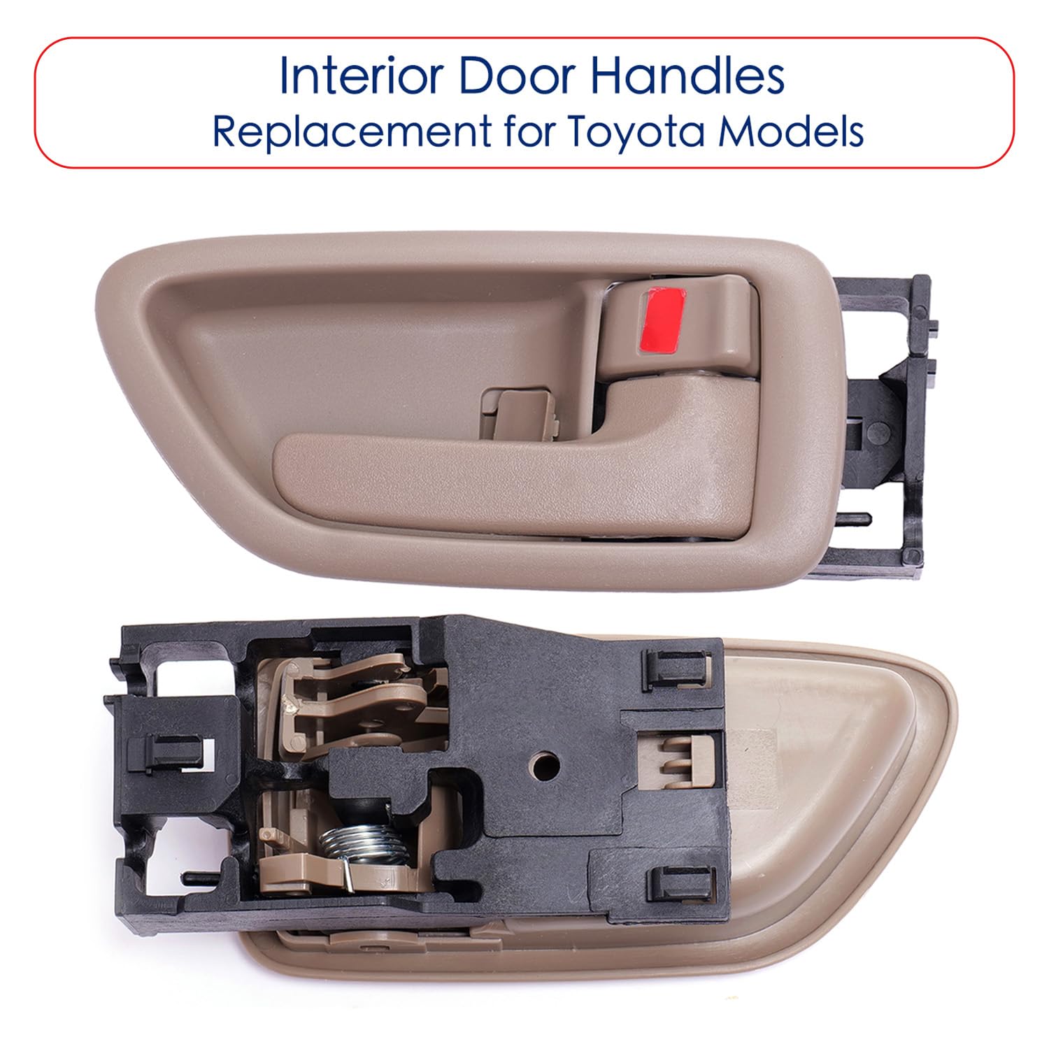 Lcyolada handle installed on a front Toyota door demonstrating correct fit and restored function