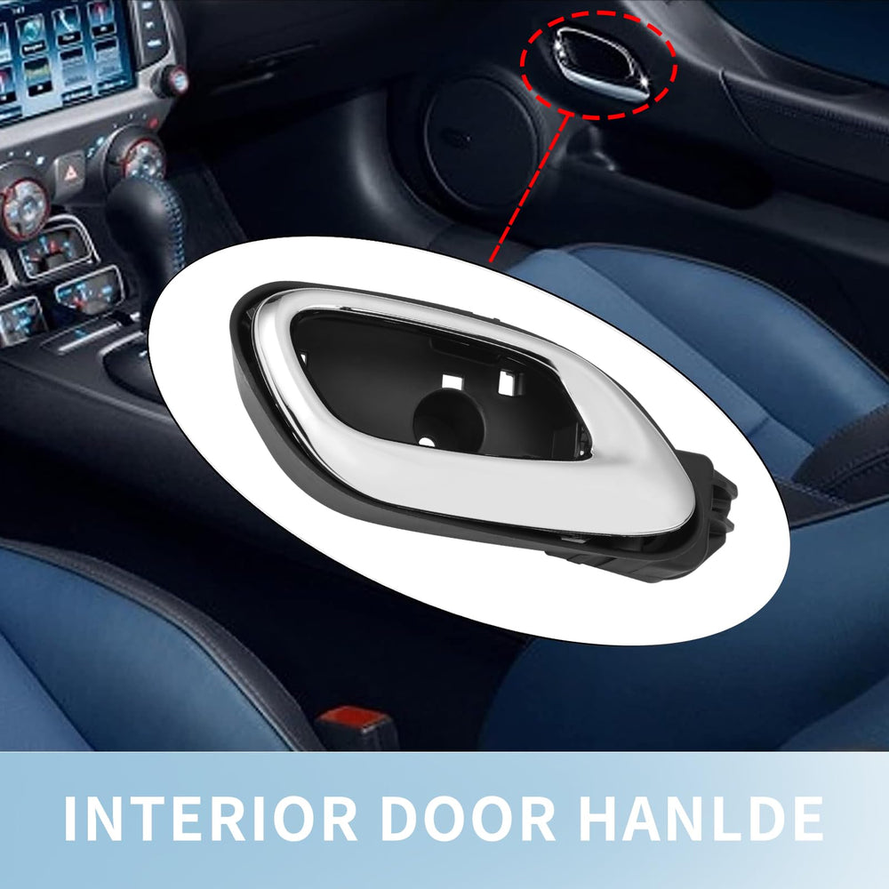 Lifestyle view of Lcyolada handles in Camaro interior showing refreshed appearance and function