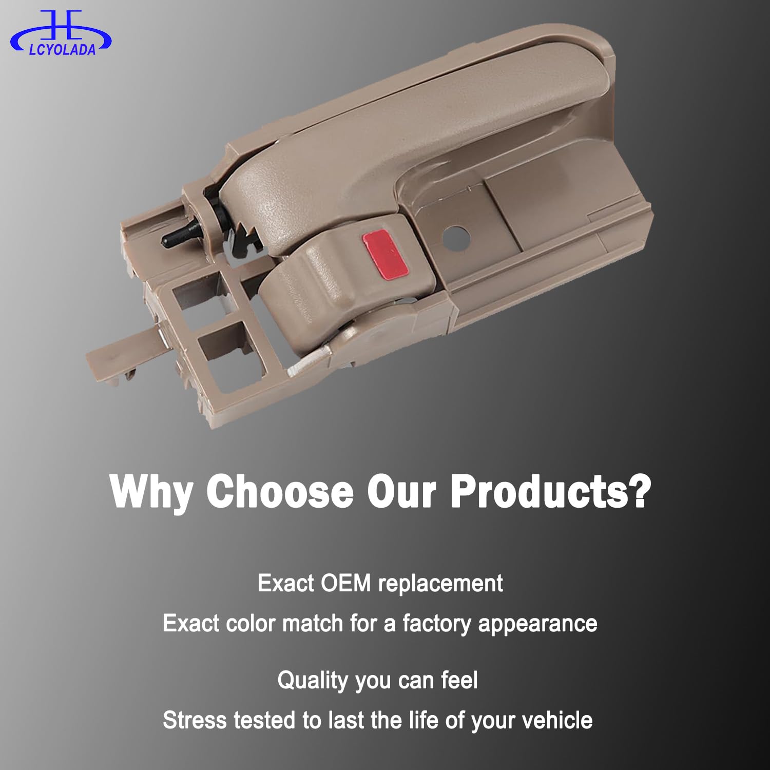 Lcyolada handles visible in vehicle interior offering restored OEM look