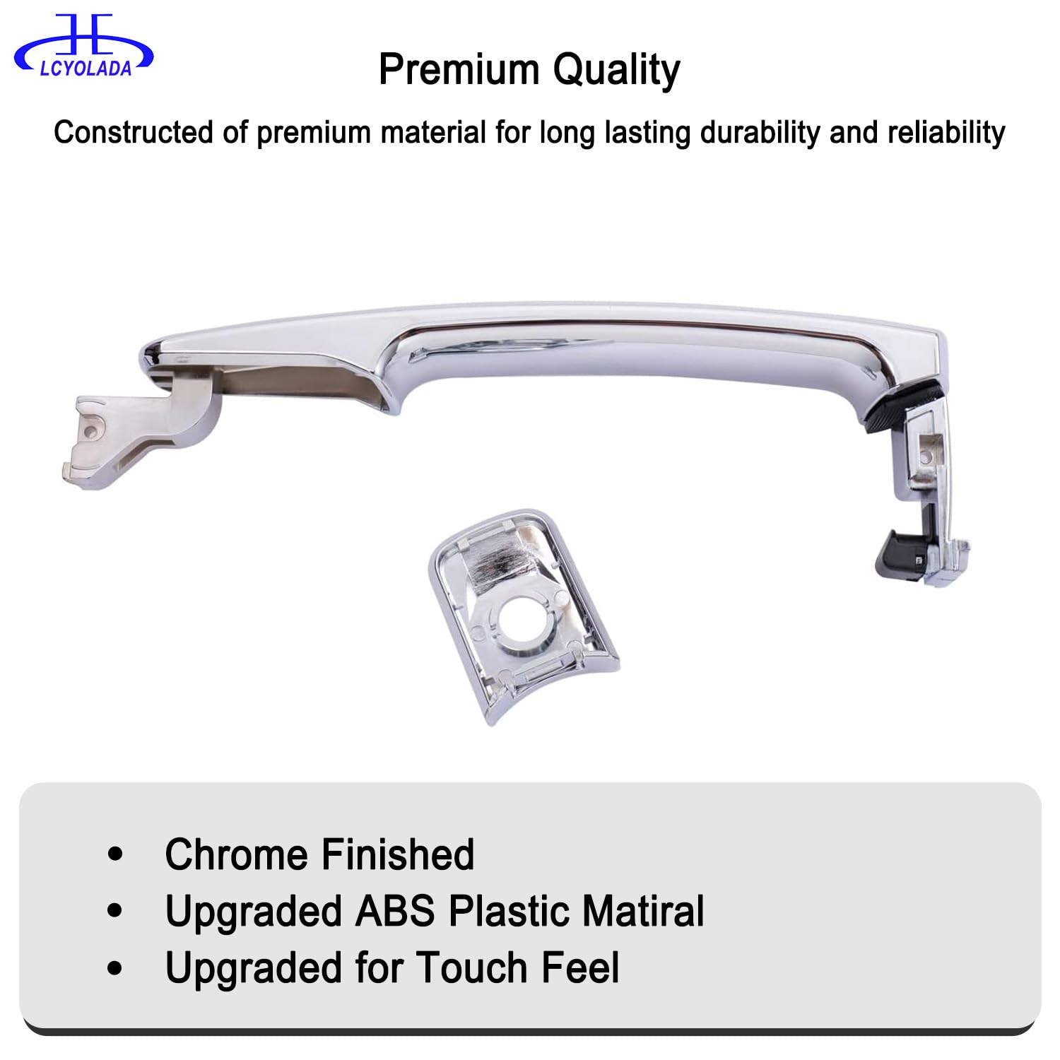 Lcyolada rear left handle close-up demonstrating OEM-style fit and long-lasting wear resistance