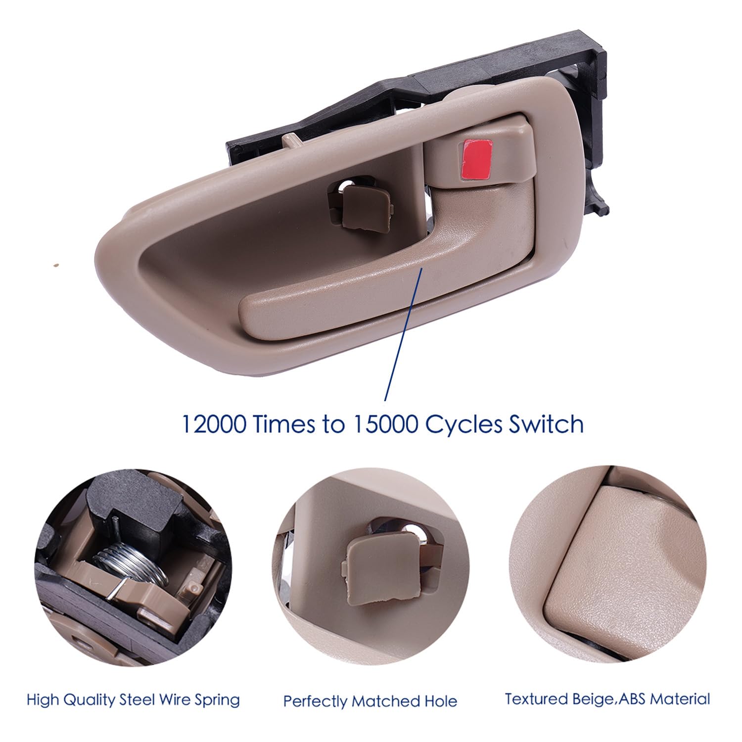 Lcyolada handle next to tools for scale showing compact size and easy DIY installation