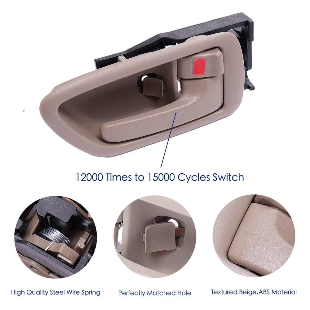 Lcyolada handle next to tools for scale showing compact size and easy DIY installation