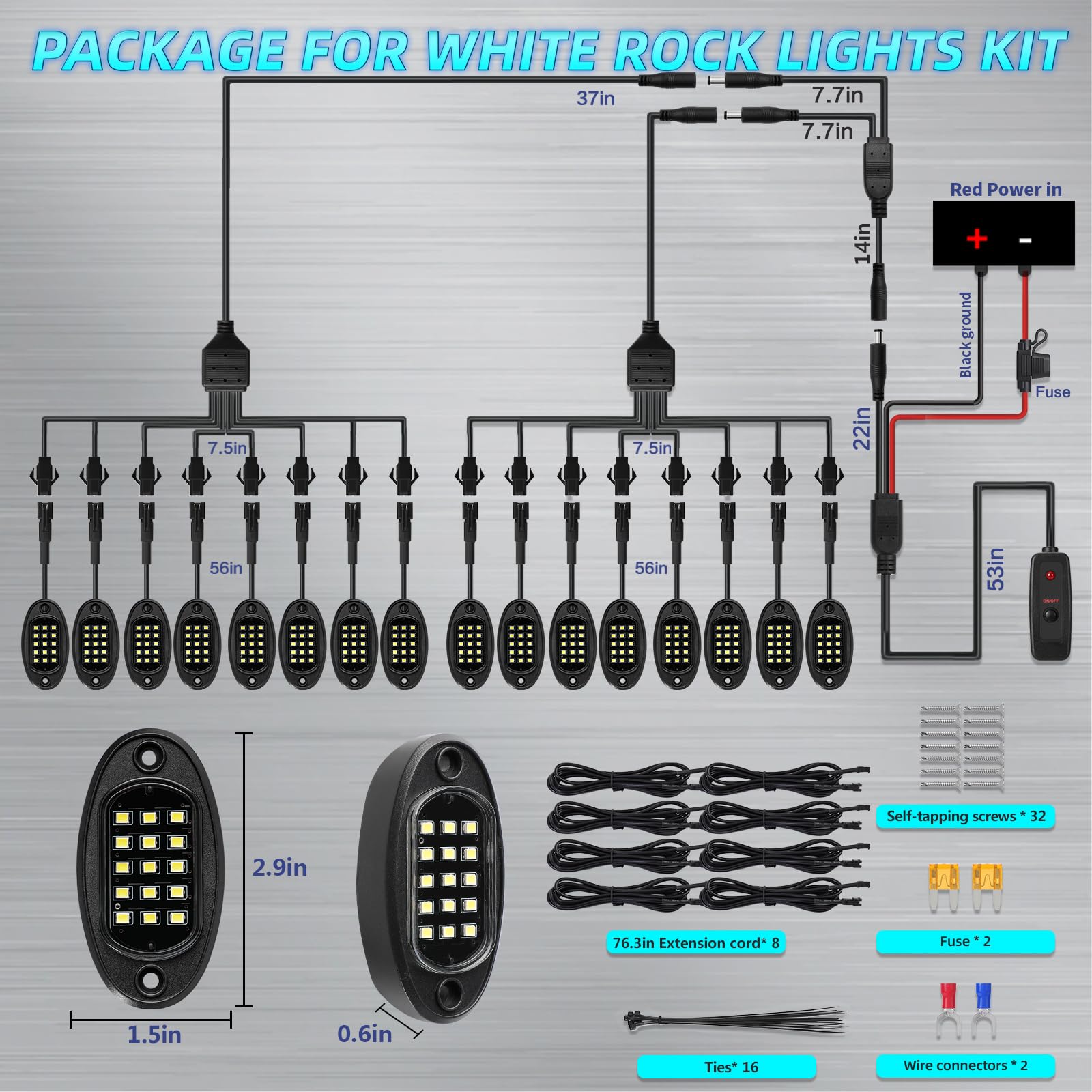LD DARKEAGLE wiring harness and illuminated power kill switch, enables plug-and-play setup