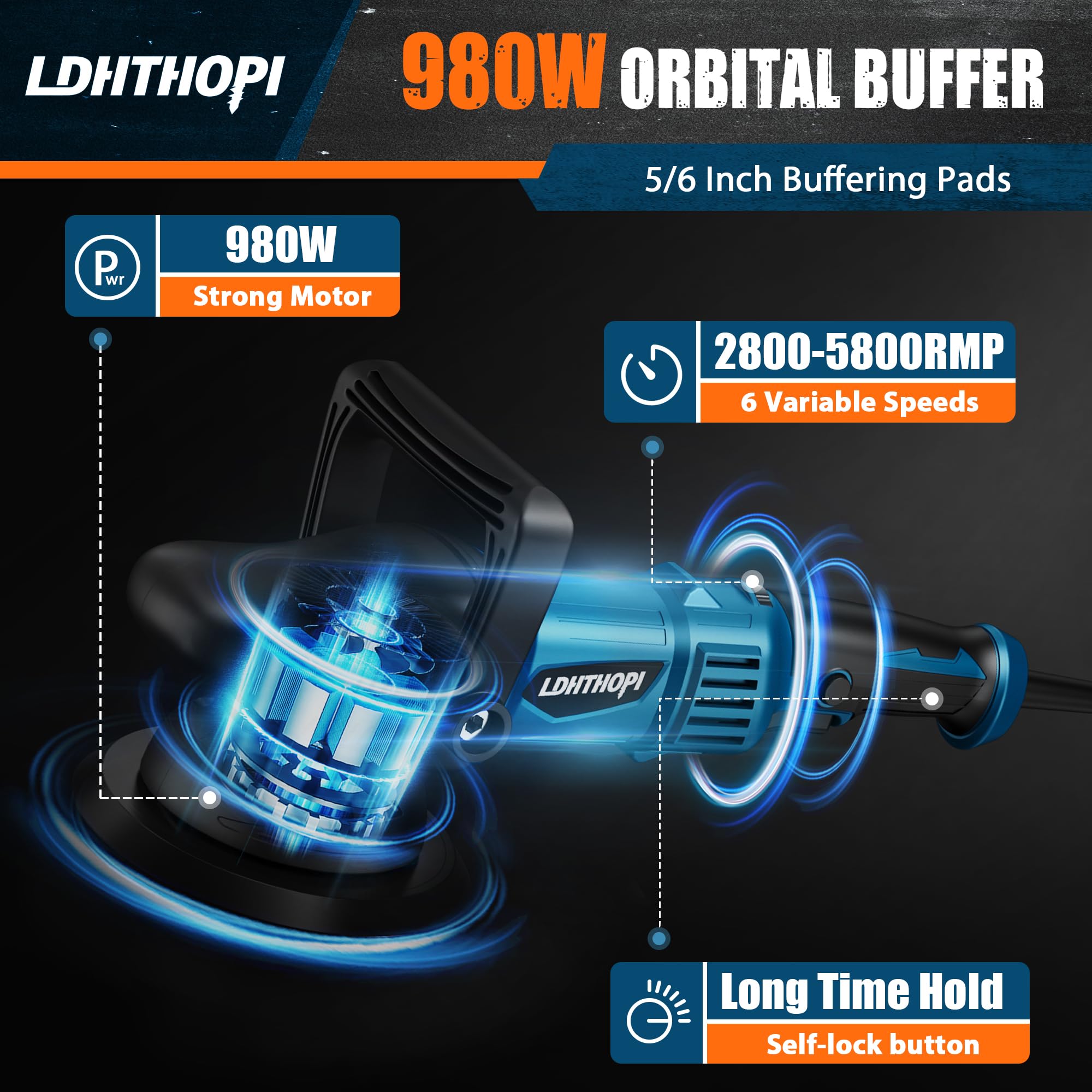 LDHTHOPI handle detail demonstrating ergonomic grip and balance benefit