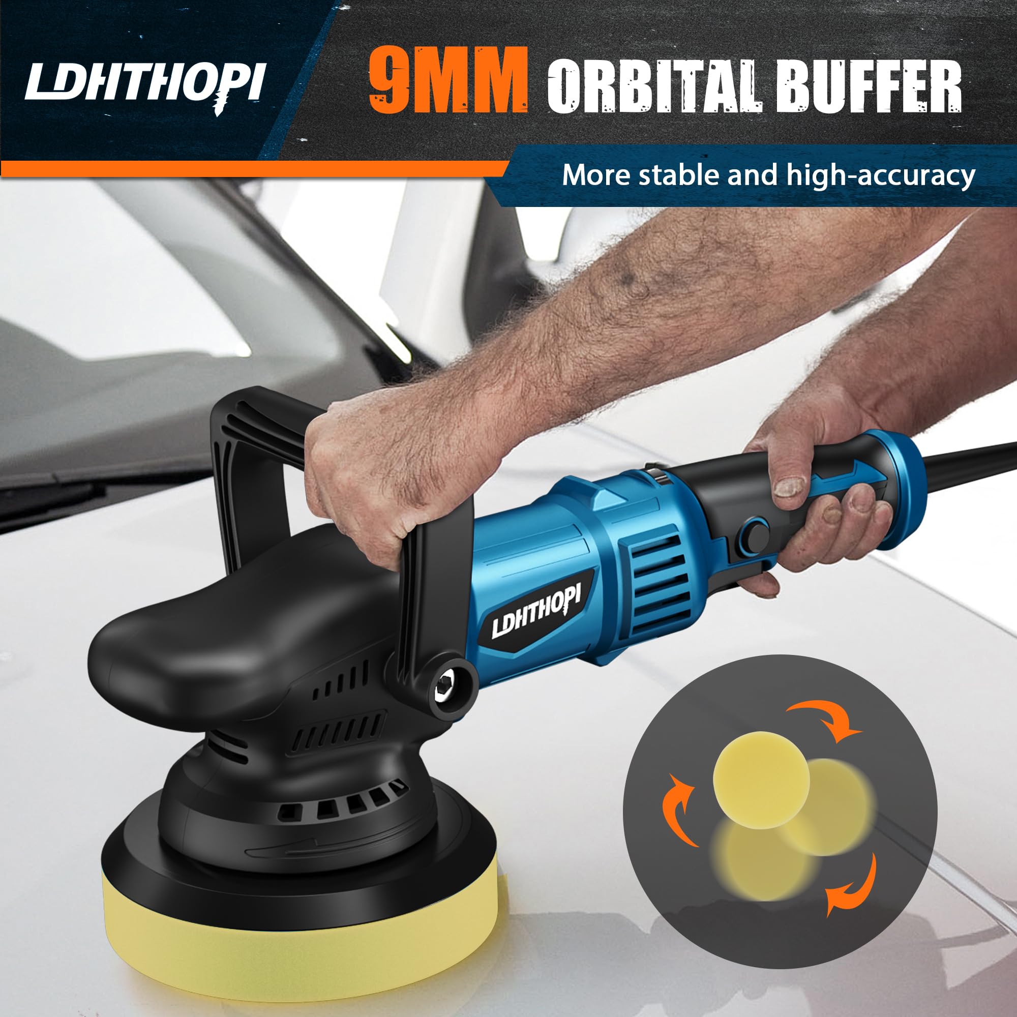 LDHTHOPI in use on car hood showing smooth finish restoration benefit