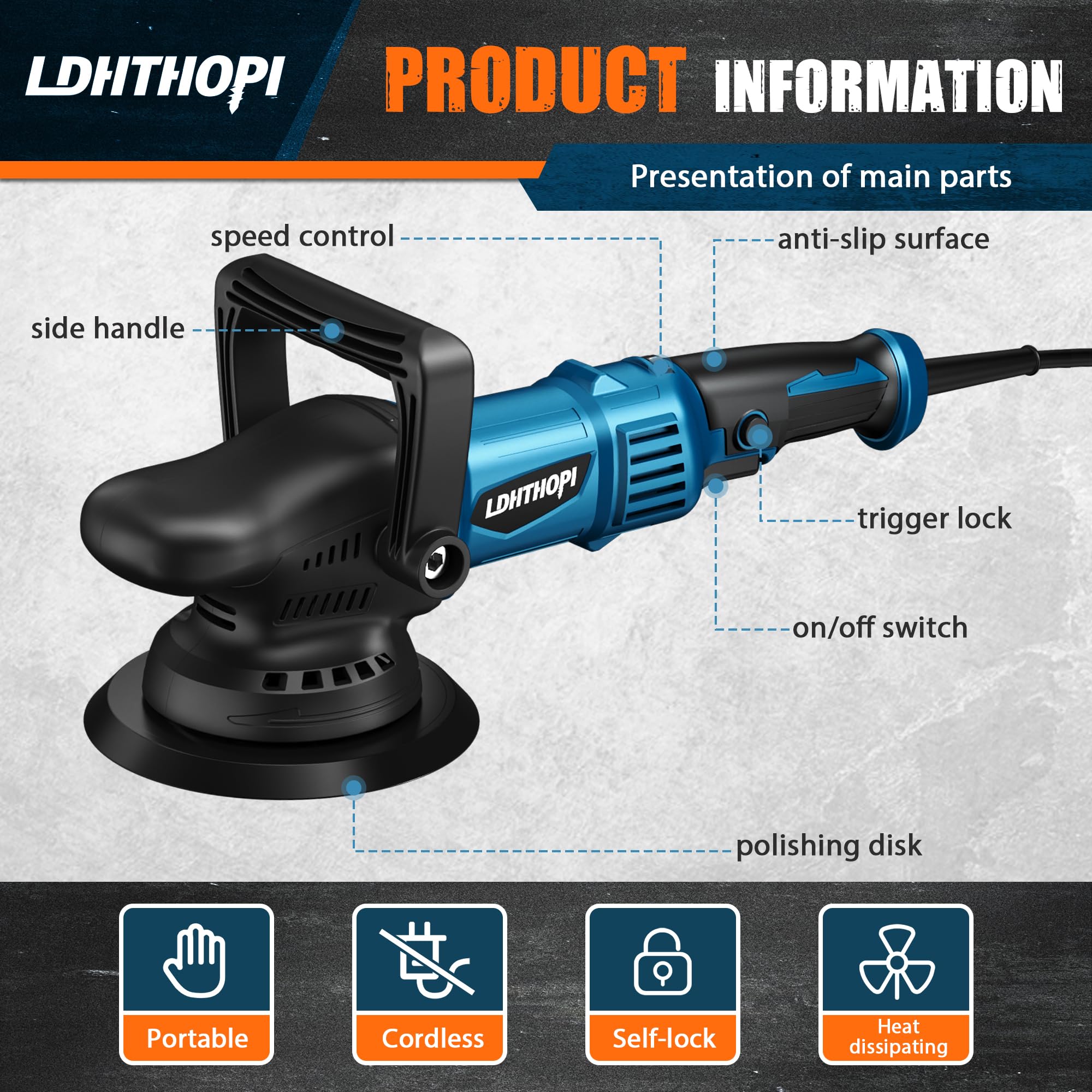 LDHTHOPI held in hand to show compact size and comfortable handling