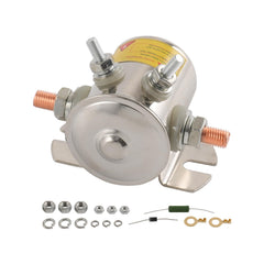 LDMINDA solenoid front view showing mounting bracket and terminals for easy installation