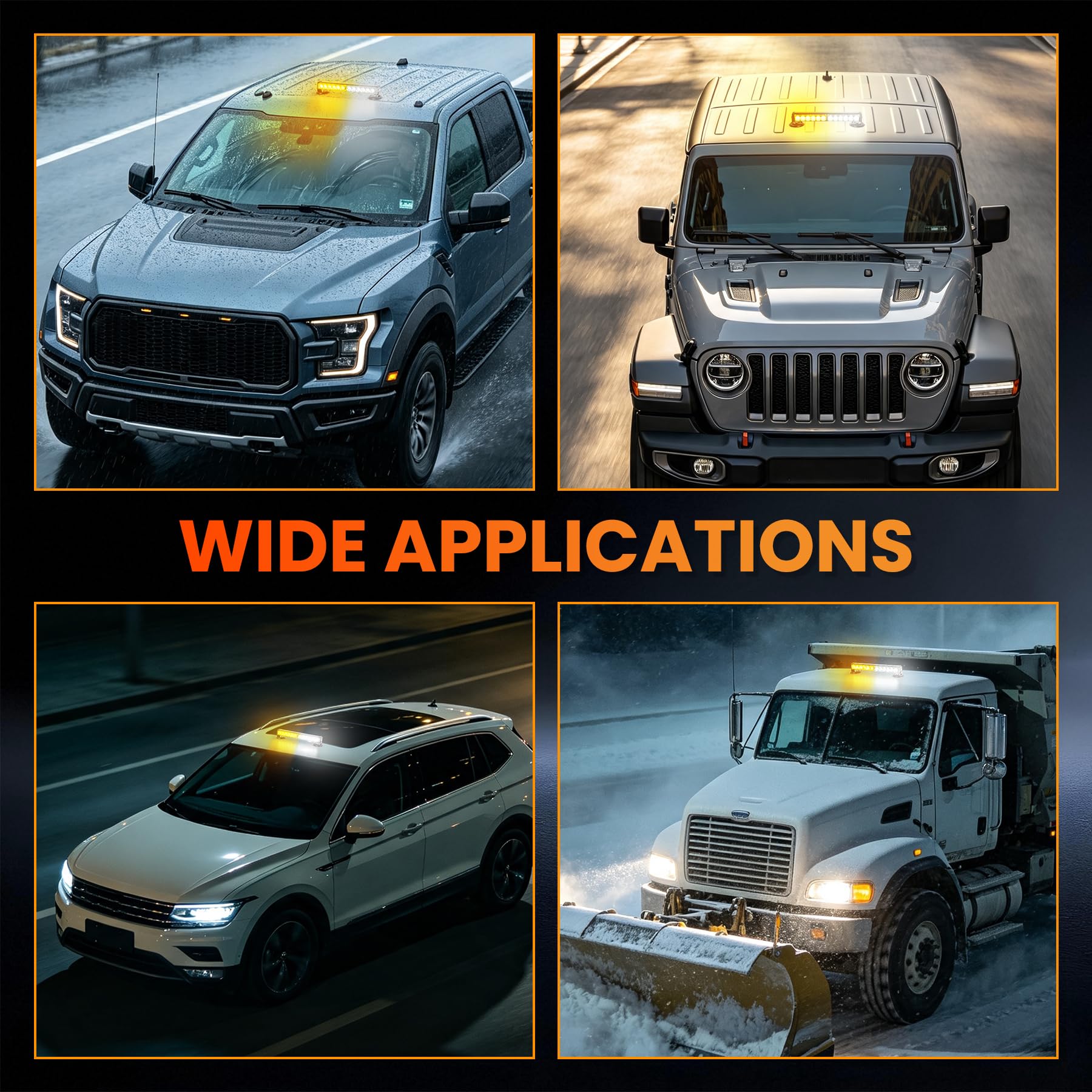 LE-JX nighttime roadside use, shows clear hazard visibility