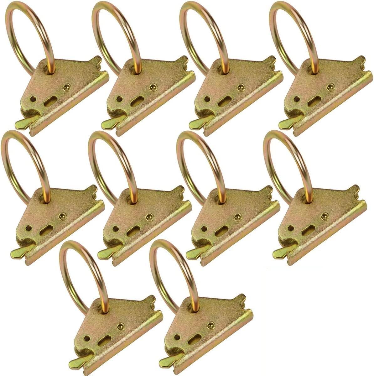 LE KAPMOZ front pack of 10 O-ring anchors showing contents and packaging durability