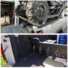 LE KAPMOZ O-ring installed in E-track rail demonstrating secure anchoring