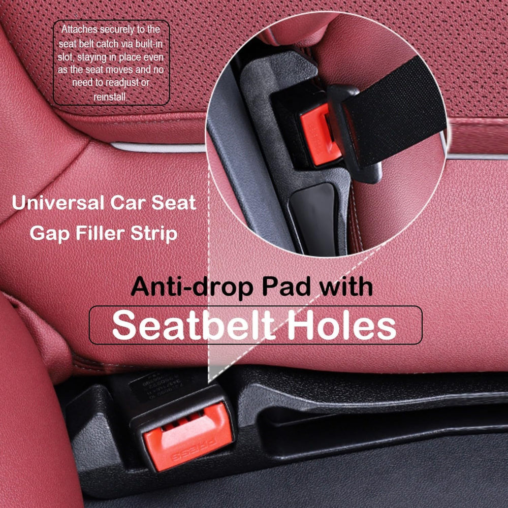 LeaHun seatbelt slot fitting around buckle to stay secure as seat moves benefit