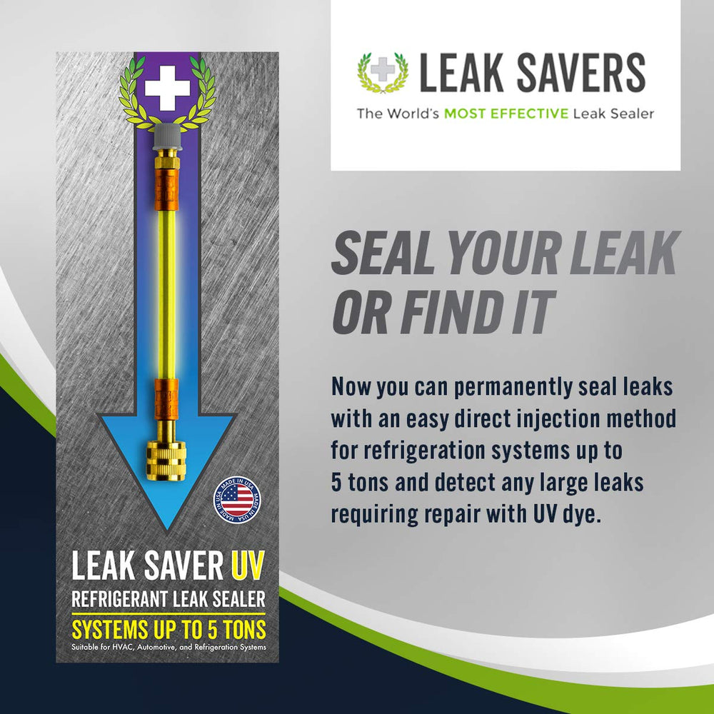 Leak Saver connection detail on injection port for easy installation