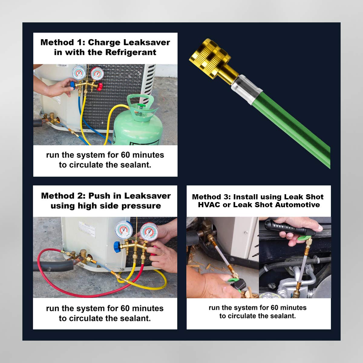 Leak Saver technician using injection kit delivering reliable field repair