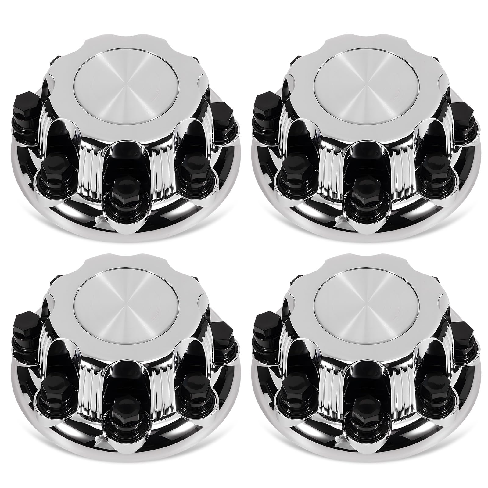 leaptrend front packaging chrome center cap showing polished look and easy replace benefit