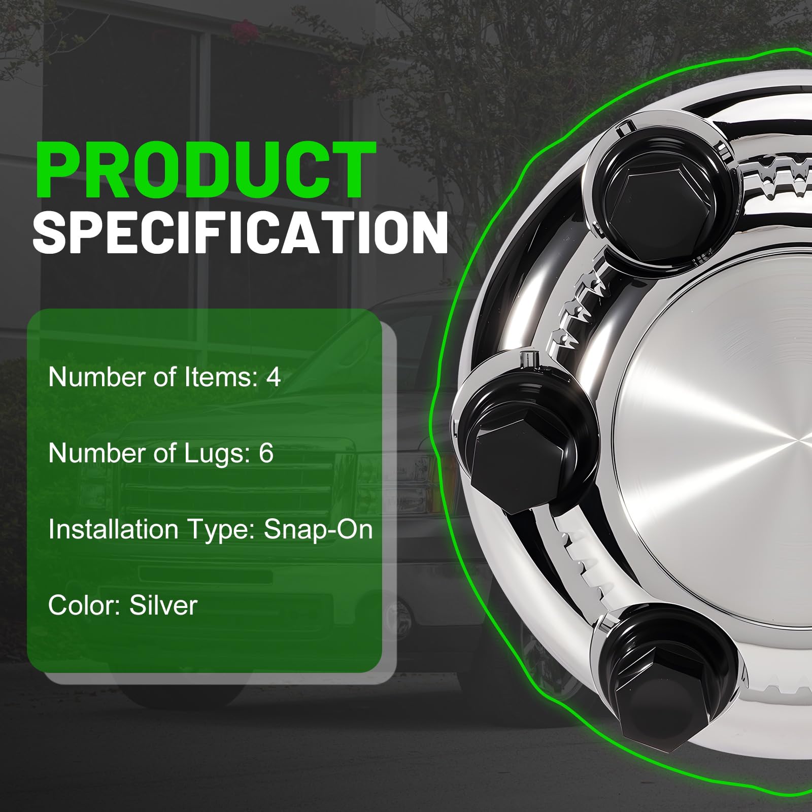 leaptrend installed on silver rim front angled showing restored OEM-style wheel look