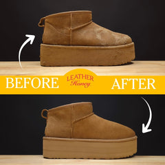 Leather Honey protector spray bottle ready to repel water and stains on suede